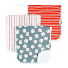 Load image into Gallery viewer, 3 Pack Premium Burp Cloths - Slugger