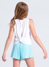 Load image into Gallery viewer, Girls Tie Break Tank - White