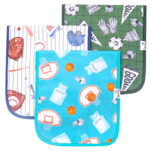 Load image into Gallery viewer, 3 Pack Premium Burp Cloths - All Star