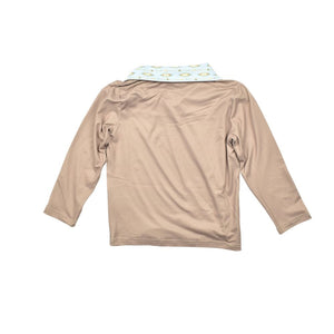 Khaki 1/4 Zip Performance Pullover