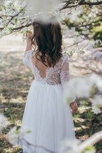 Load image into Gallery viewer, Juliette White Lace Flower Girl Communion Dress