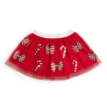 Load image into Gallery viewer, Candy Cane Coquette Sequin Christmas Tutu - Kids Clothing