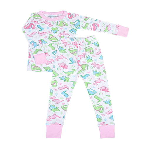 Pink Dino Dreams Long Pajamas