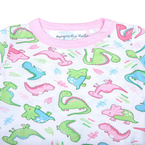 Pink Dino Dreams Long Pajamas