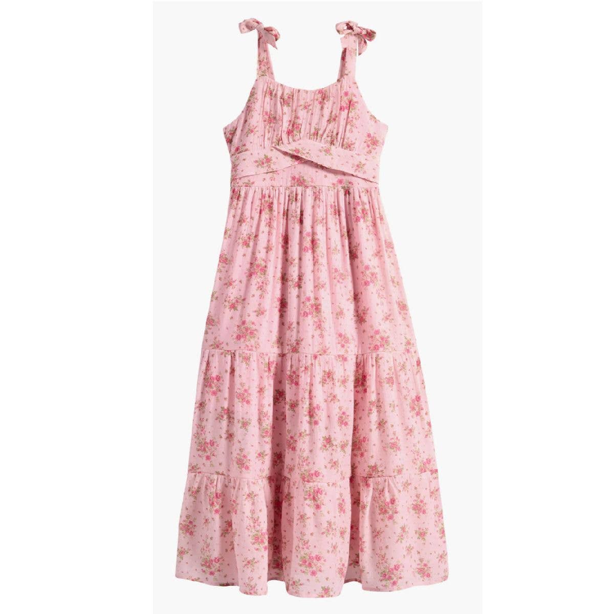 tween maxi dress Emma Tiered – Ragamuffin Children's Boutique Kid Size:3T Bandage Dress effortless feel to your Women's Washable Stretch Silk