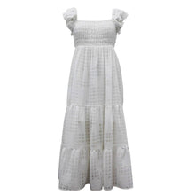 Load image into Gallery viewer, Tween Windowpane Smocked Maxi