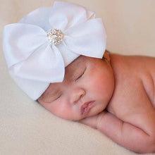 Load image into Gallery viewer, Bella Bow Newborn Girl Bow Hospital Hat - Baby Girl Hat