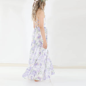 Savannah Girls Lilac Maxi Dress