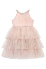 Load image into Gallery viewer, Halter Neck Tiered Tulle Wedding Flower Girl Dress