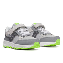 Load image into Gallery viewer, Saucony Eclipse Jr. White Grey &amp; Lime Sneakers