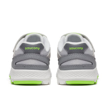 Load image into Gallery viewer, Saucony Eclipse Jr. White Grey &amp; Lime Sneakers