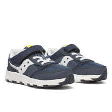 Load image into Gallery viewer, Saucony Eclipse Jr. Navy &amp; White Sneakers
