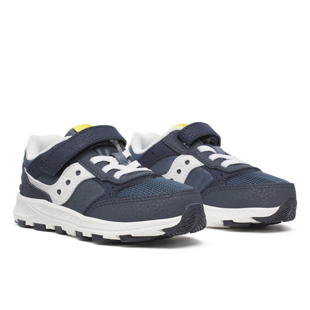 Saucony Eclipse Jr. Navy & White Sneakers