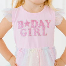 Load image into Gallery viewer, Birthday Girl Fairy Dust Short Sleeve Tutu Dress - Kids