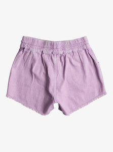 Scenic Route Twill Shorts Crocus Petal