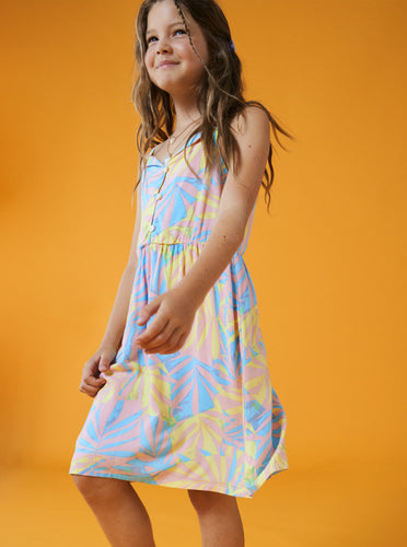 Under the Sea Mini Dress Daiquiri Green Palms