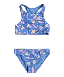 Lorem Crop Top Bikini Set
