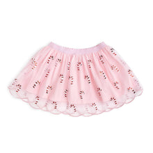 Load image into Gallery viewer, Candy Cane Scalloped Tutu Skirt - Kids Clothing - Holiday