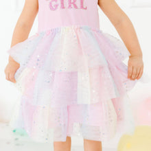 Load image into Gallery viewer, Birthday Girl Fairy Dust Short Sleeve Tutu Dress - Kids