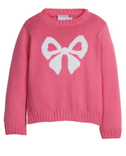 Load image into Gallery viewer, Hot Pink Bow Instarsia Sweater