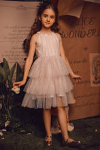 Load image into Gallery viewer, Halter Neck Tiered Tulle Wedding Flower Girl Dress