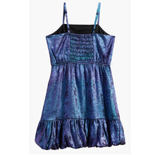 Load image into Gallery viewer, Tween Liquid Shimmer Bubble Hem Party Dress