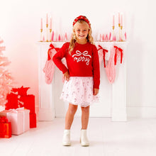Load image into Gallery viewer, Merry Bow Christmas Sweater - Kids Clothing - Holiday