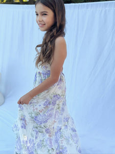 Savannah Girls Lilac Maxi Dress