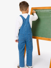 Load image into Gallery viewer, Boys Medium Wash Stretch Denim Overalls