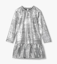 Silver Shimmer A-Line Dress