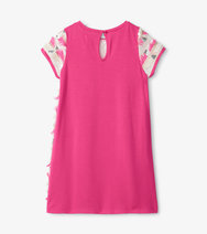 Load image into Gallery viewer, Geometric Sequins Cap Sleeve Dress Pink Cami Lace