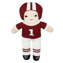 Load image into Gallery viewer, Football Player 7&quot; Knit Rattle Dolls