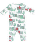 Load image into Gallery viewer, Christmas Houses Footed Pajamas