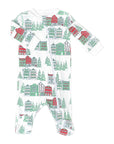 Load image into Gallery viewer, Christmas Houses Footed Pajamas