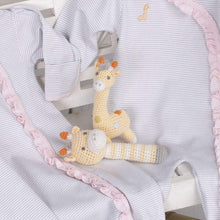 Load image into Gallery viewer, Giraffe Hand Crochet Rattle