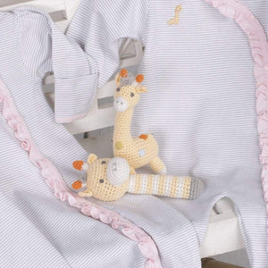 Giraffe Hand Crochet Rattle