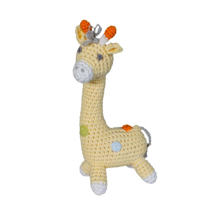 Giraffe Hand Crochet Rattle