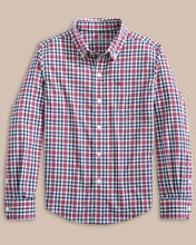 Load image into Gallery viewer, Mineral Red Boys Intercoastal Haywood Plaid Sport Shirt