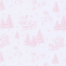 Load image into Gallery viewer, Holiday Toile Pullover Sweatshirt- White Pink