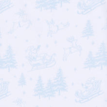 Load image into Gallery viewer, Holiday Toile Pullover Sweatshirt- White Light Blue