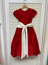 Load image into Gallery viewer, Red Cap Sleeve Dress with White Sash