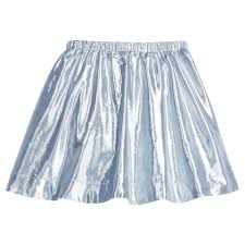 Icicle Metallic Circle Skort