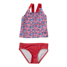 Load image into Gallery viewer, Tournament Time Tankini- Americana Crab Picnic Print