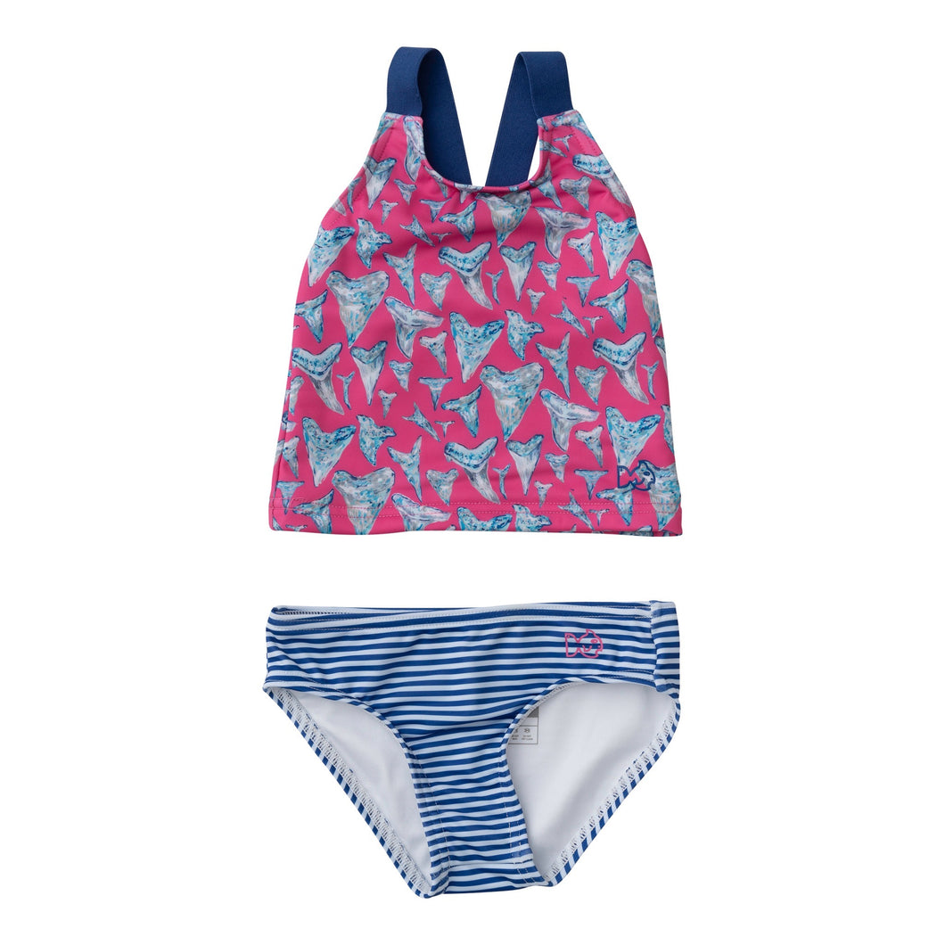 Tournament Time Tankini- Pink Shark Print