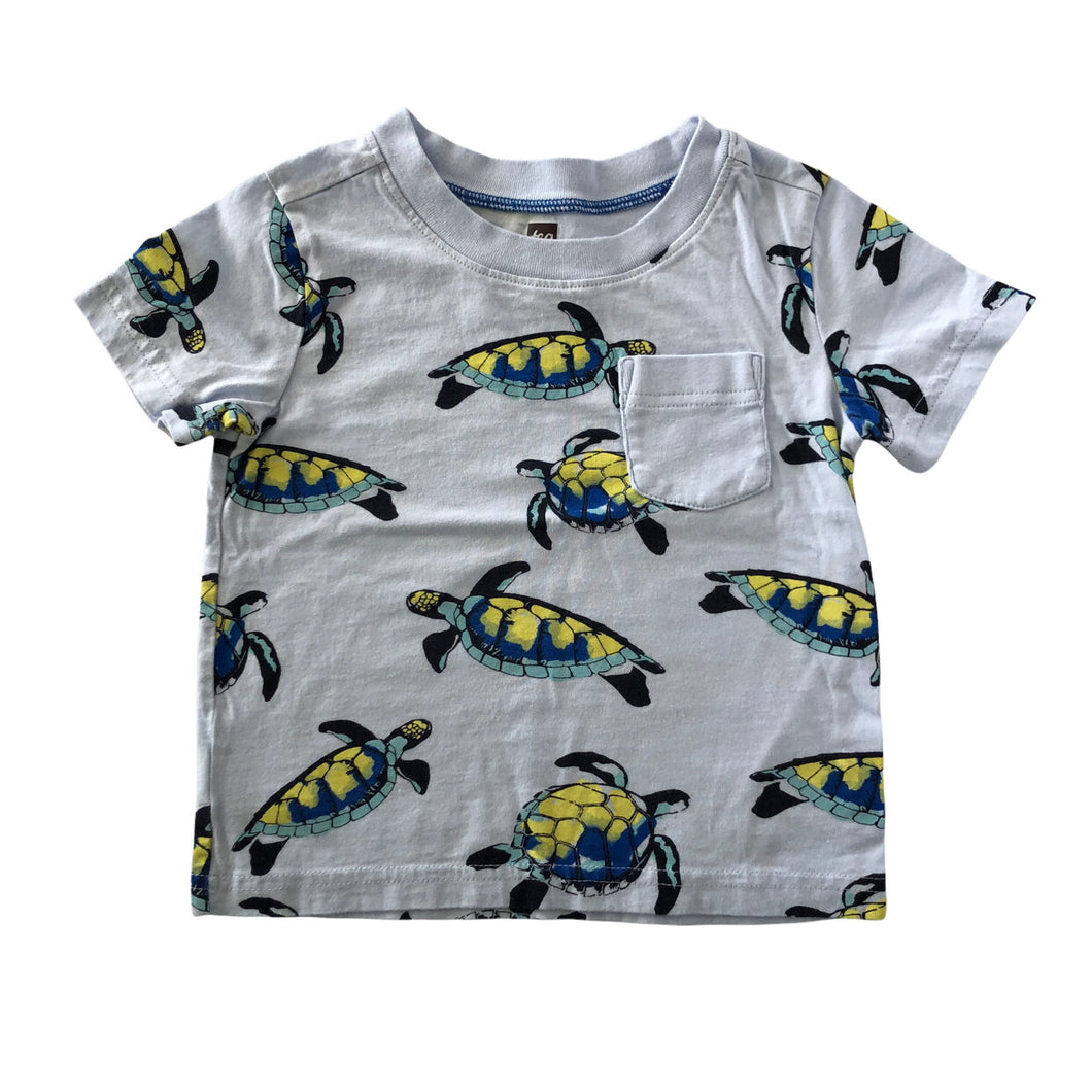 Printed Pocket Tee Turtles