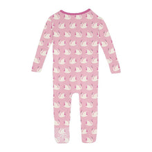 Load image into Gallery viewer, Ruffle Coverall With 2 Way Zipper- Cake Pop Swan Princess