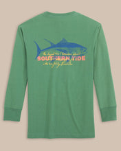 Load image into Gallery viewer, Frosty Spruce Kids Skipjack Facts Long Sleeve T-Shirt