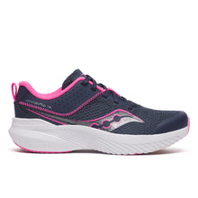 Load image into Gallery viewer, Saucony Big Kid&#39;s Kinvara 14 Pink &amp; Navy Sneakers