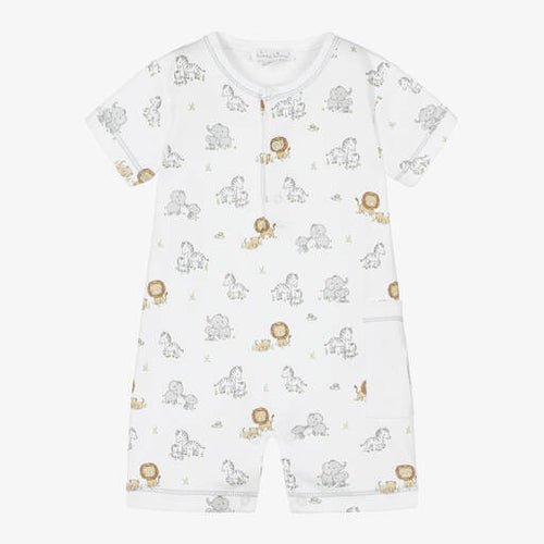 Baby Jungle Playdate Print Short Playsuit