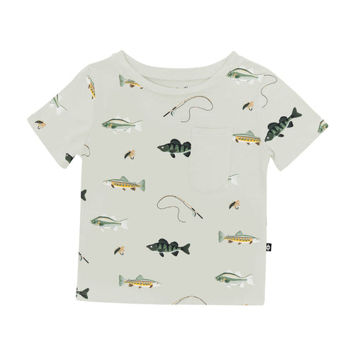 Toddler Crew Neck Tee in Fishing